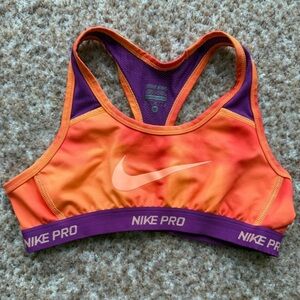 nike pro youth medium girls sports bra